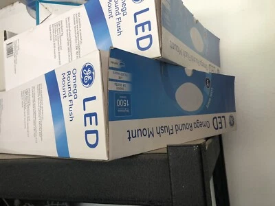 ge cool white led 19 flush mount