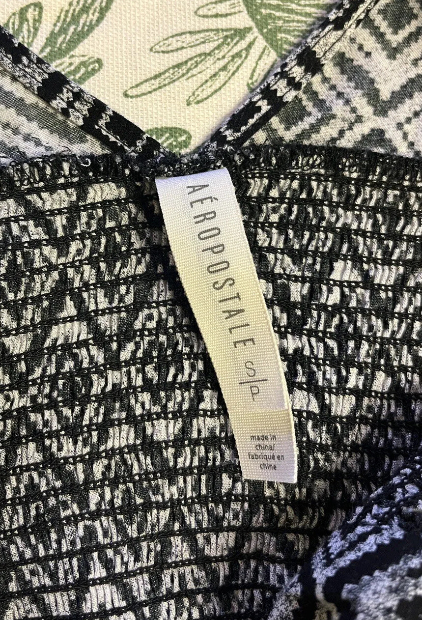 ✖️AEROPOSTALE Black Aztec Patterned Mini Dress U.… - image 16