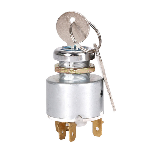 12V Ignition Switch 2 Keys 4 Position On Off Start ACC For Car Truck