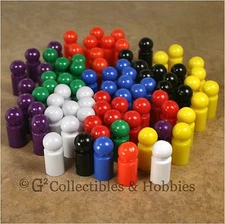 NEW Set of 80 Ball Pawns Board Game 30mm Playing Pieces - 8 Colors 