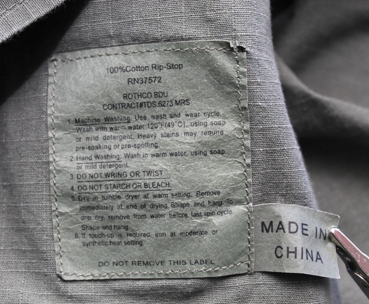 Rothco Jacket Mens Medium Green BDU Ripstop Field Button Front Reproduction image 3