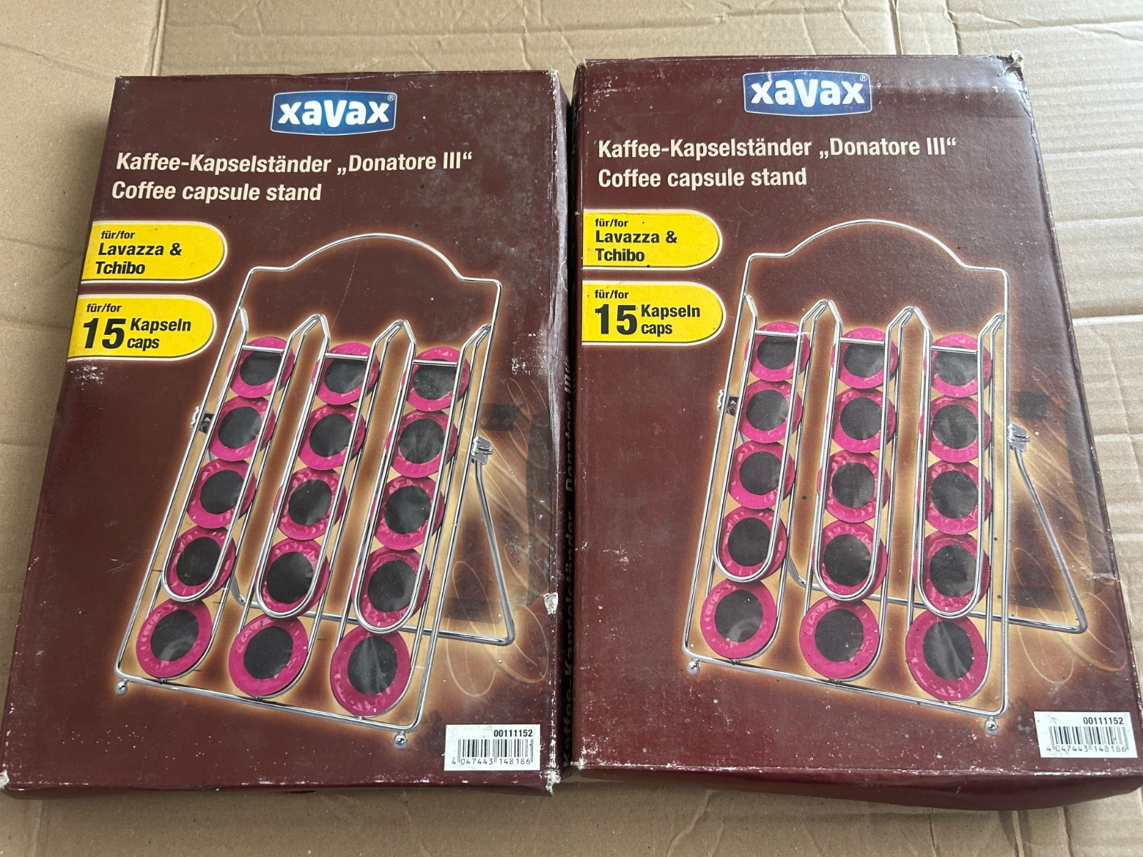 Xavax 15 Pod Coffe Capsule Holder Dispenser Lavazza Tchibo wire frame  worktop