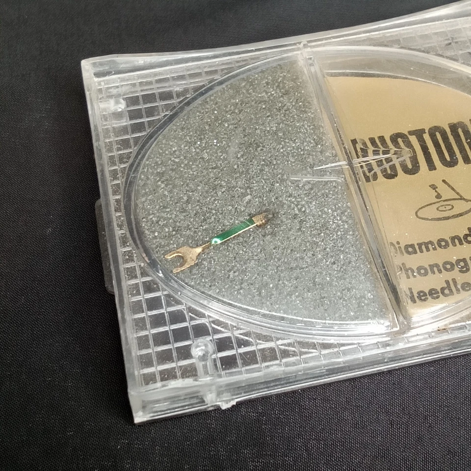 Lápiz óptico de aguja fonógrafo de diamantes duotono vintage nuevo en stock años 60 Foto 3 de 4