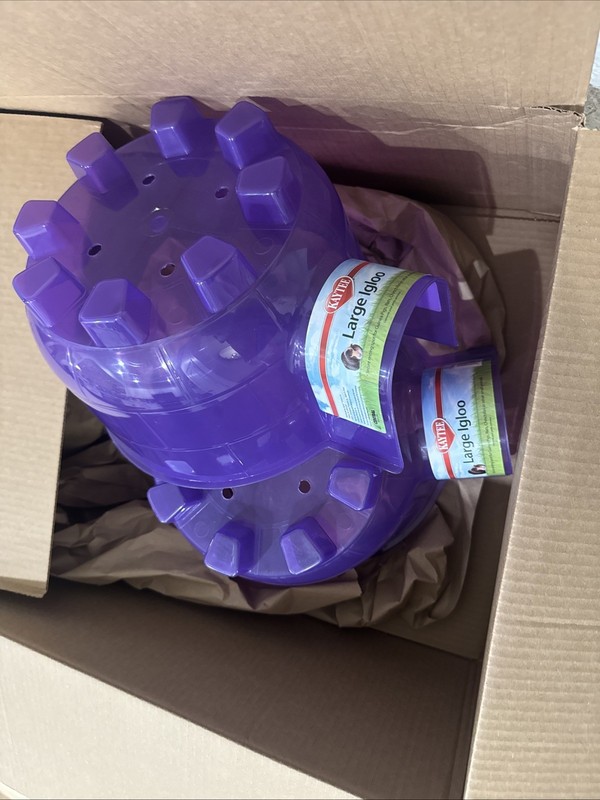 Kaytee Purple Large Igloo Resting Spot For Small Animals x 2