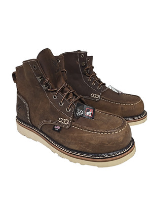 Hawx Men's BHXCOROW132 6'' USA Redesigned Composite Toe Work Boot Brown Size 10D
