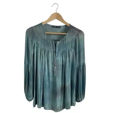 Gypsy05 Global Village Kailua Silk Gypsy 05 Pique-Assiette Peasant Blouse  XS