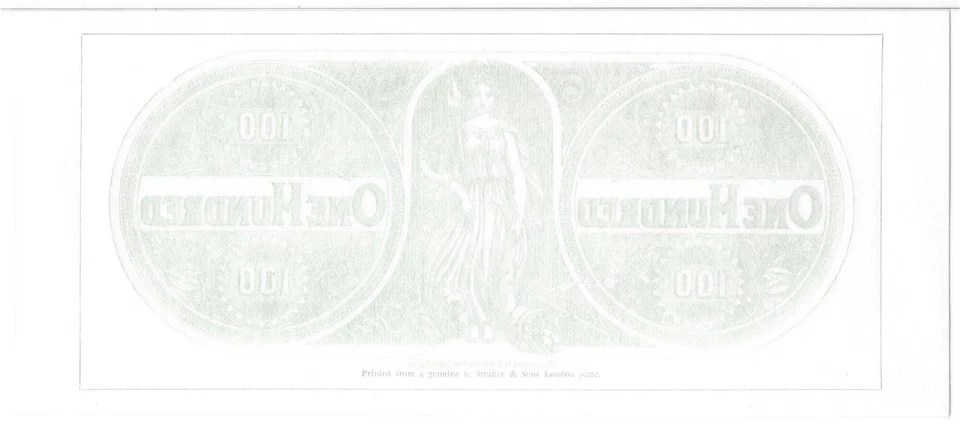 $100 Confederate CSA Chemicograph Straker London 4th Printing PMG 65 Gem UNC EPQ - Image 4 of 4