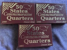 50 états quartiers commémoratifs 1999-2001 Denver Mint D NY,VT,NC,RI,KY