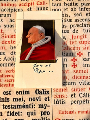 #ad Pope John XXIII RELIC ex veste: the end of the pontificate amp; Pope#x27;s death day $394.99