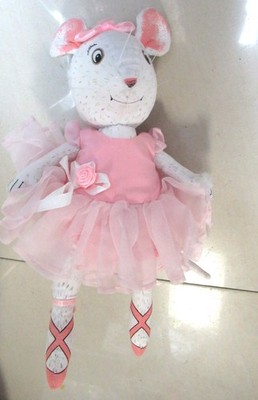 Angelina Ballerina DOLL 1989 Jointed Mouse Pink  Katharine Holabird Helen Craig