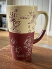Walt DISNEY World Minnie Mouse ‘How to Draw’ Tall Latte Coffee Mug, 16oz