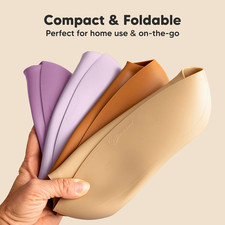 2-Pack Silicone Bibs for Babies, Toddlers Girl, Boy Amethyst 