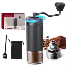 Hand Manual Coffee Grinder Stainless Steel CNC Conical Burr Portable Grinder 25g