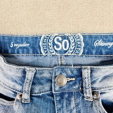 Skinny Faded Jeans Southern Heritage Womens Size 5 29x29 Low Rise Cotton Blend