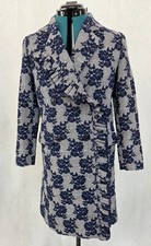 Halogen Double-breasted Ruffled Tweed Floral ...