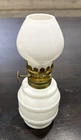 Milk Glass Mini Oil Lamp With Wick Vintage