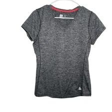 RBX T-Shirt Women's Medium V-Neck Short Sleeve Athletic Solid Activ Top Shirt