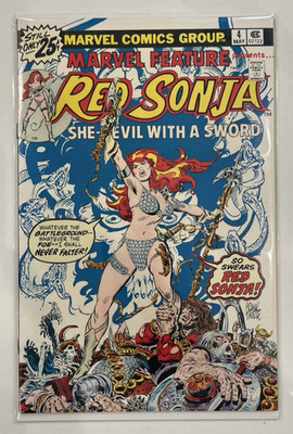 Marvel Feature #4 Red Sonja 1976 Marvel Comics Key Iconic Cover VF/NM