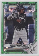 2021 Bowman Sapphire Edition Green Refractor 76/125 Yolbert Sanchez #BCP-40 0c6
