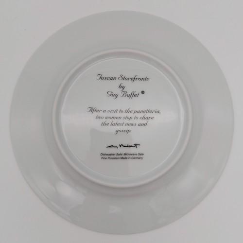 Guy Buffet Tuscan Storefronts Plates Germany 8" Set of 6 - Picture 6 of 18