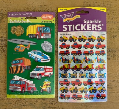 Stickety Doo Da Trend Construction Stickers Vehicles