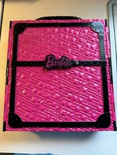 BARBIE DOLL FASHION Wardrobe Case With Barbie Doll 2011 PINK/BLACK MATTEL