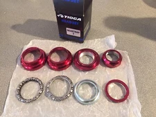 OLD SCHOOL BMX TIOGA BEARTRAP 2 HEADSET RED 1" threaded NEW tange