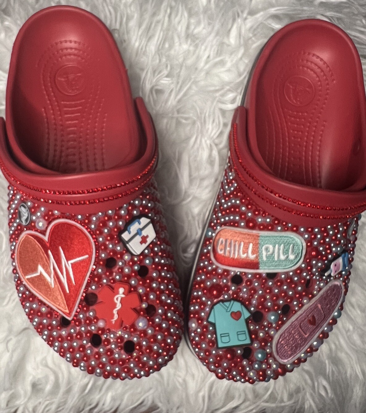 New Customized Unisex Medical Doctor/Nurse Themed Crocs M8/W10
