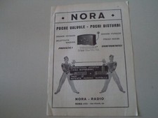 advertising Pubblicità 1930 RADIO NORA TIPO S 3 W - ROMA VIA PIAVE