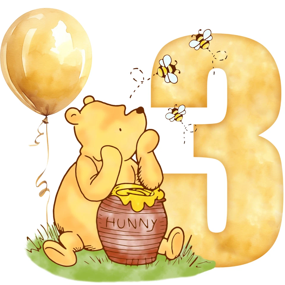 Letrero de patio de decoración de fiesta Winnie-the-Pooh primer cumpleaños Foto 4 de 4