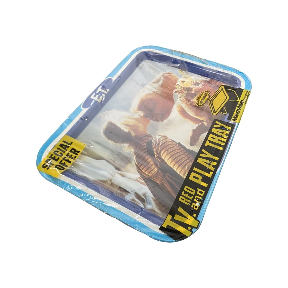 E.T. original sellado 1982 Bandeja de juego de TV de películas extraterrestres juguete SIN USAR Foto 2 de 4