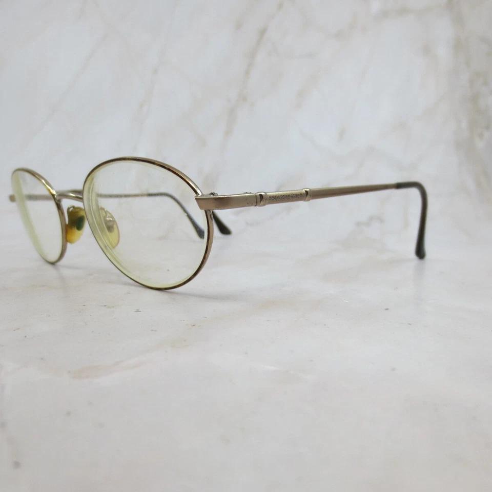 Marco de gafas Brooks Brothers B.B.208-151 unisex dorado borde completo ovalado 50-18-135 Foto 2 de 4