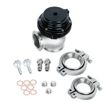 38mm Turbo Exhaust Manifold Black External Vband Wastegatedump Pipe Valvering
