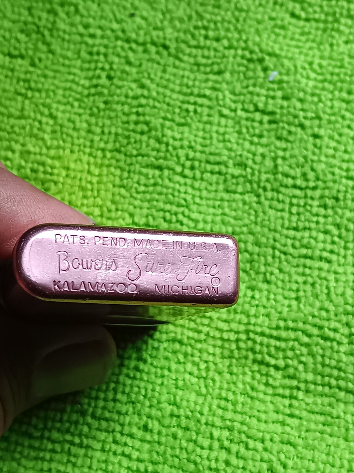 Vintage Bowers Kalamazoo Surefire Firestone Aluminum Lighter Works eBay