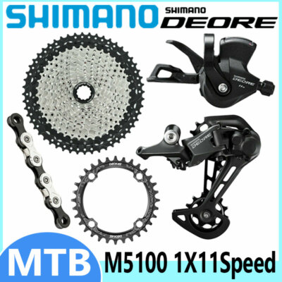 Shimano DEORE M5100 1x11-Fach MTB Gruppe 11-46/50/52T Mountain Fahrrad M5100 Kit