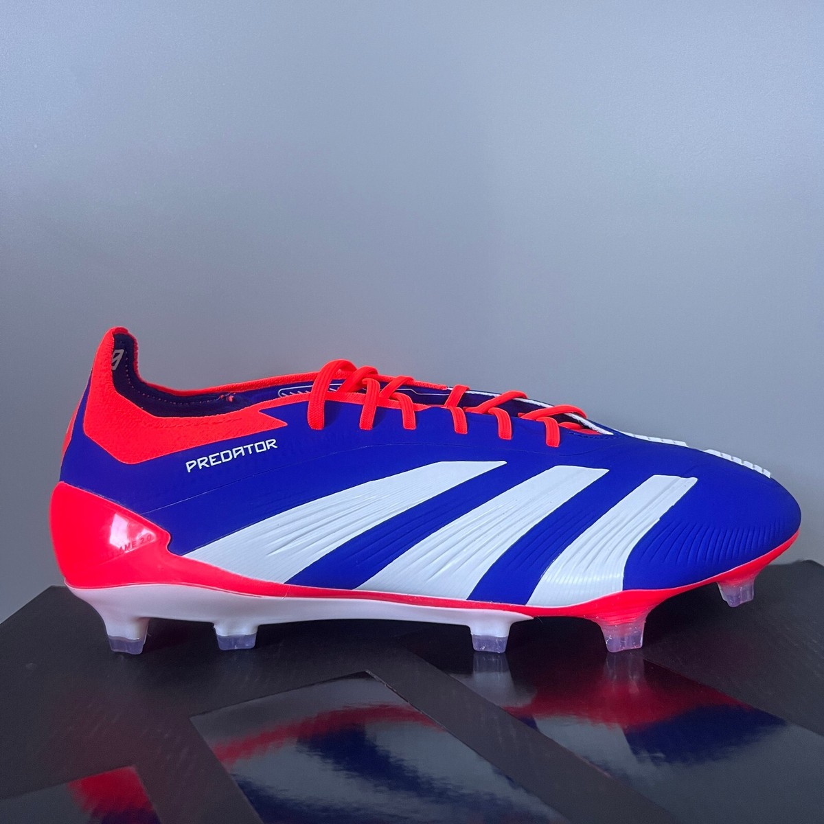 ADIDAS PREDATOR ELITE FG SOCCER‎ CLEATS IF8867 White Blue Red Mens Size 7.5 NEW Size 8 Men main image 3
