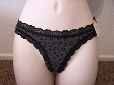 JENNI Leo lace Trim Thong Size S-XXXL