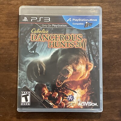 Cabela's Dangerous Hunts 2011 PS3 With Manual (no Gun), Playstation 3  Game