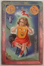 Vintage Postcard Halloween Nash Series No.5 W...