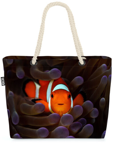 Clownfisch Meer Fisch Beach Bag Aquarium Tier Haustier Indonesien Orange Tropen - Bild 1 von 3
