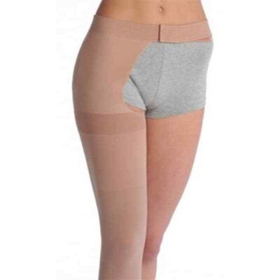 Juzo Soft 2001 OPEN Toe Thigh High W/ Hip Attachment RIGHT 20-30 Compression  IV