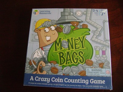 Money Bags | A Crazy Coin Counting Educational Board Game Learning Resources 