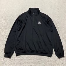 Zero Restriction Jacket Men Medium Black Tour Series Half Zip Windbreaker Golf