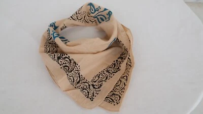 Bandanas imprimés en bloc style bohème foulard foulard mouchoir design unique - Photo 1/4