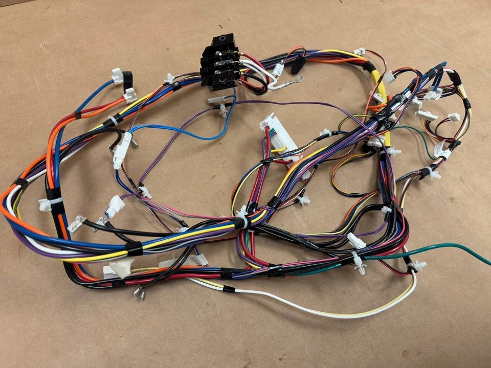 Arnés de cables y bloque de terminales para secadora GE OEM WE08X32439 WE04X31779 Foto 4 de 4