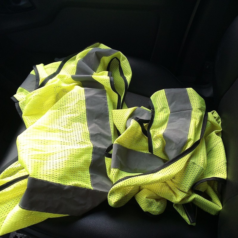 2-Reflective Neon Mesh Safety Vest, One Size