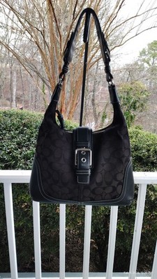Coach MEDIUM Vintage 6823 Soho Y2K Black Signature C Canvas