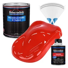 ProductionShop High Gloss Bright Red Acrylic Enamel Quart Kit, Auto Paint