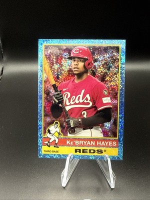 2025 Topps Heritage High Number - Ke'Bryan Hayes #580 Chrome Light Blue Sparkle