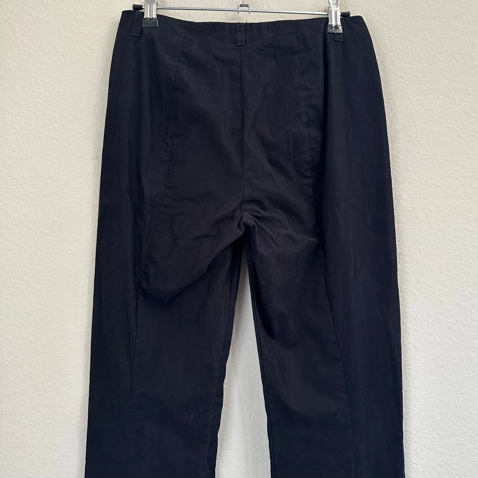 Marithe Francois Trouser Pants Women Size 4 Cotton Black Minimalist Workwear  - Image 4 of 4